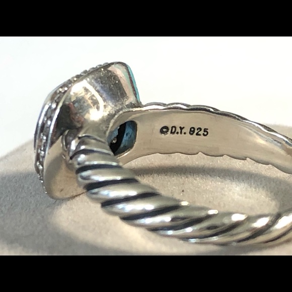 David Yurman Noblesse Hampton Blue Sz. 6.5 - Picture 5 of 7
